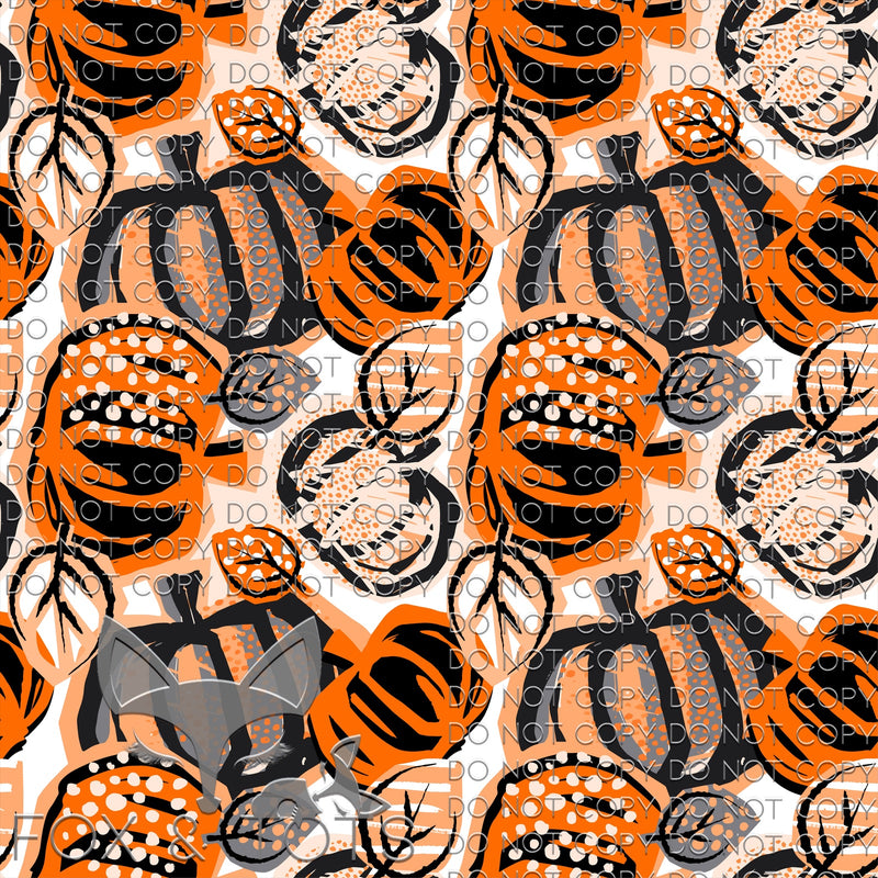 Pumpkin Cutouts Fabric
