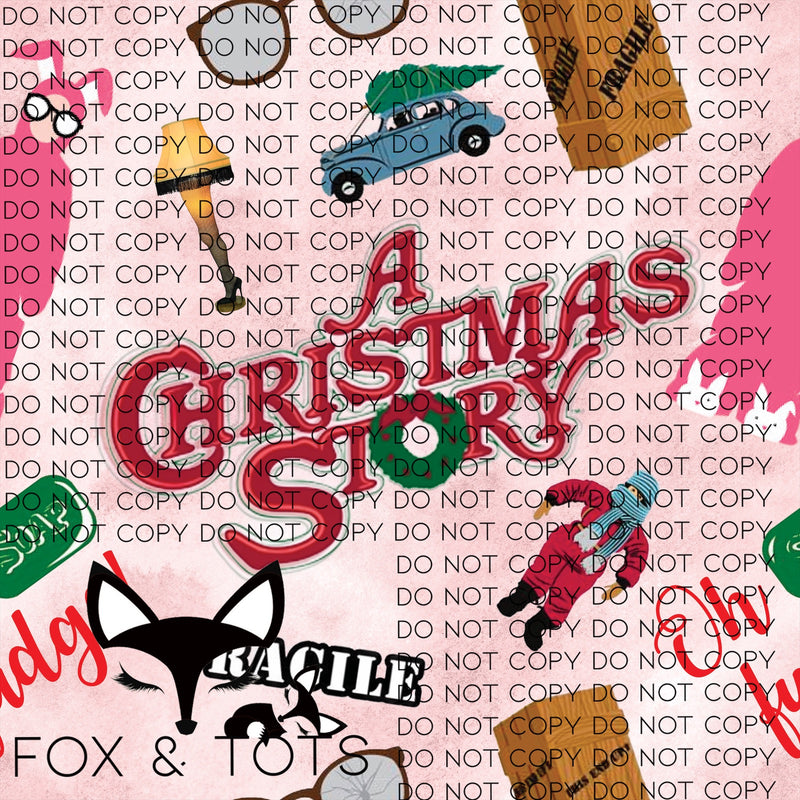 XMAS Story Fabric