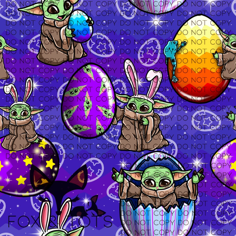 The Child Easter Galaxy LIGHT Purple Fabric