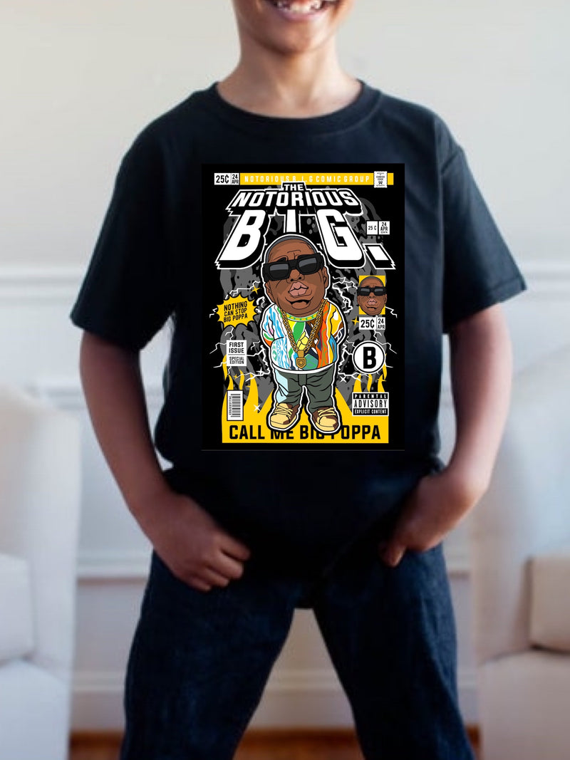 Pre order BIG POPPA POP tee (tee as pictured ) 1.5 week -2 week Tat