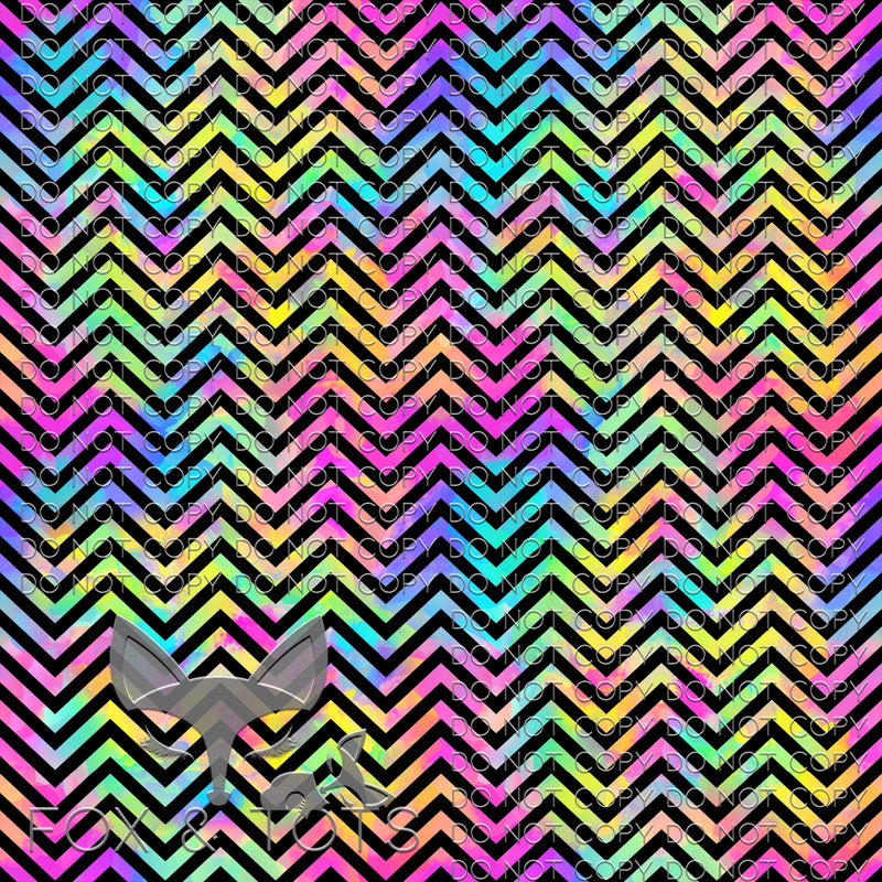 Rainbow Chevron Fabric
