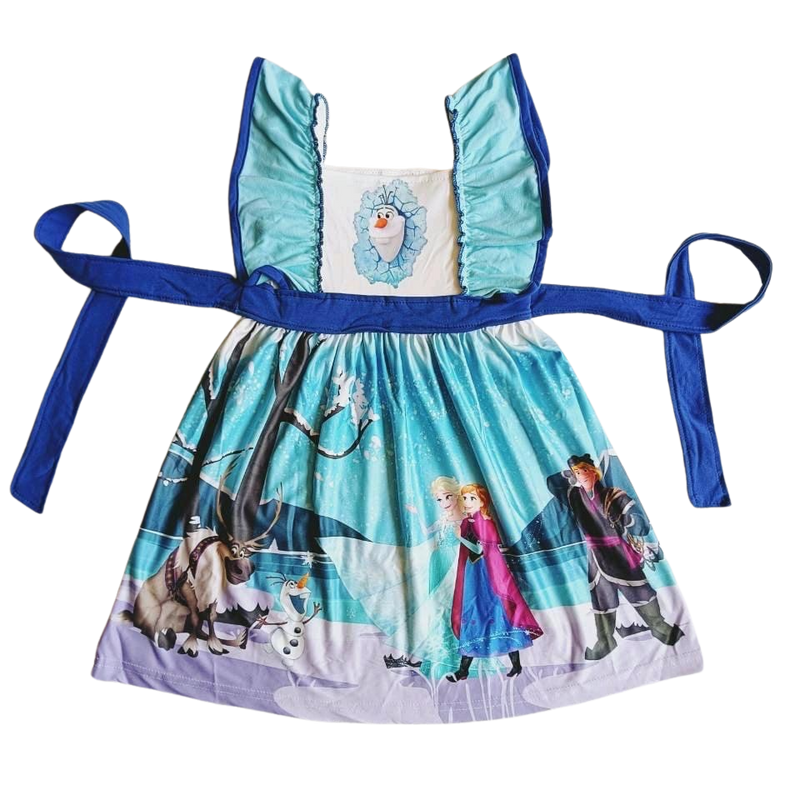 Pre order Frozen Ruffle Party dress 2-3 week tat