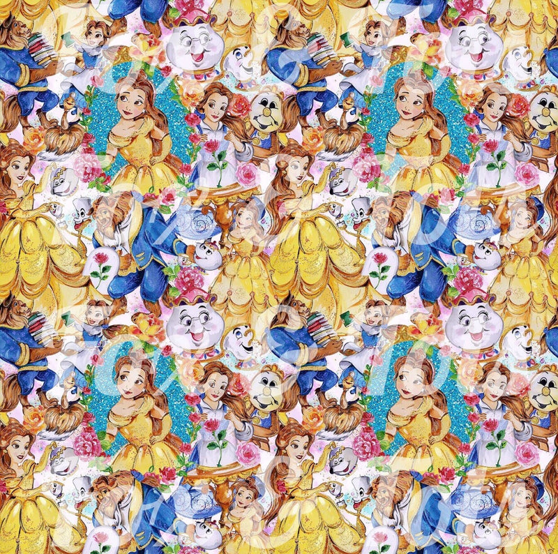 Beauty and the Beast Fabric