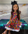 RTS FIESTA BRIGHT FLORAL ruffle dress 3.18