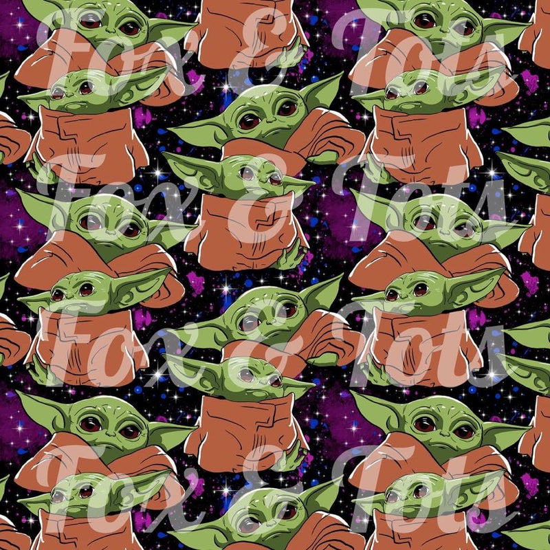 Green Alien Fabric