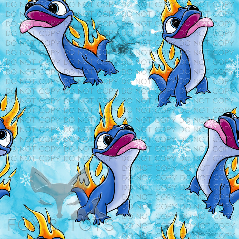 Lizard Dude Fabric