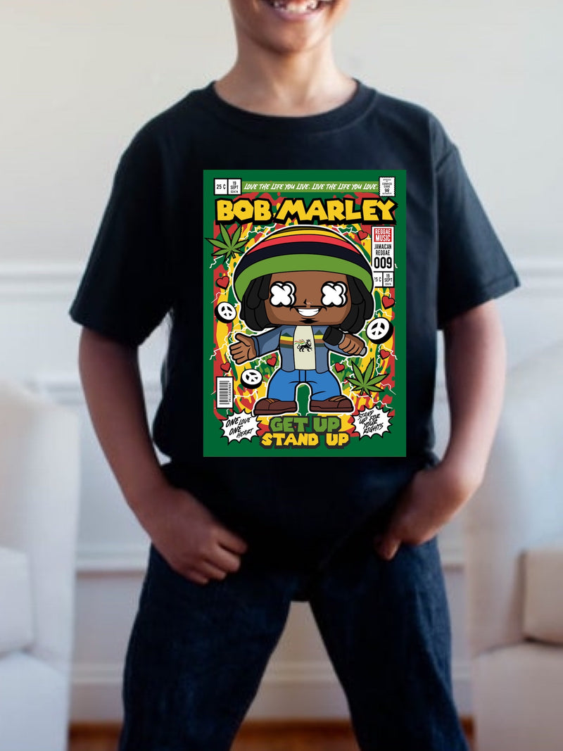 Pre order BOB MARLEY POP tee (tee as pictured ) 1.5 week -2 week Tat