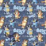DENIM DOG Fabric