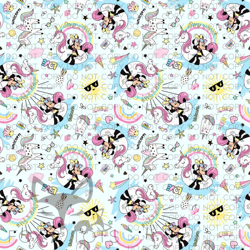 Unicorn Minnie Fabric