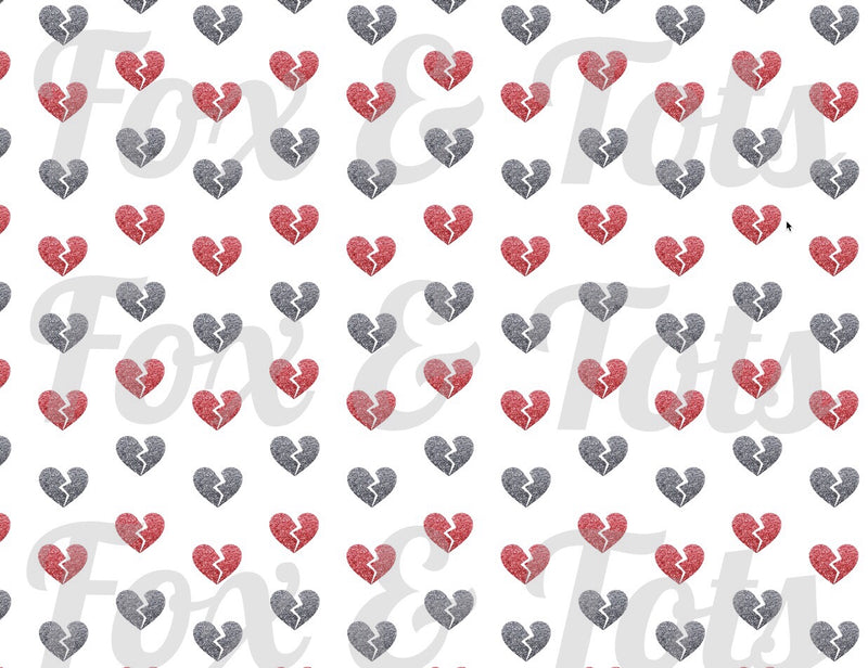 Broken Hearts Light Fabric