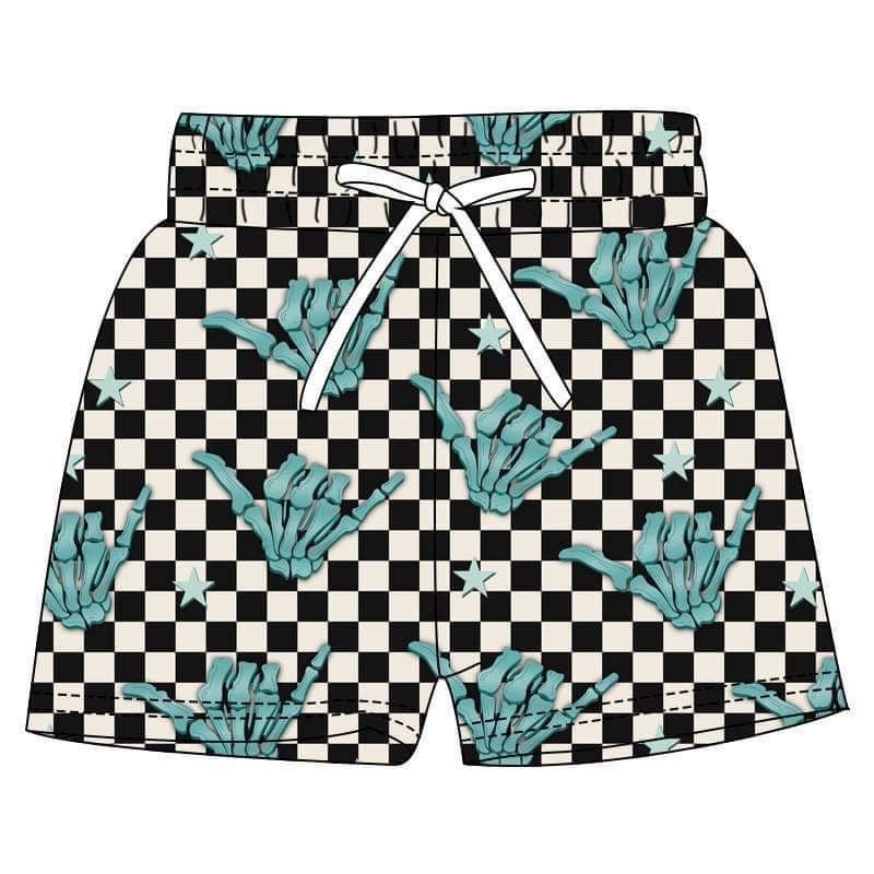 Pre order Checker RAD blue Skeleton trunks mid March arrival