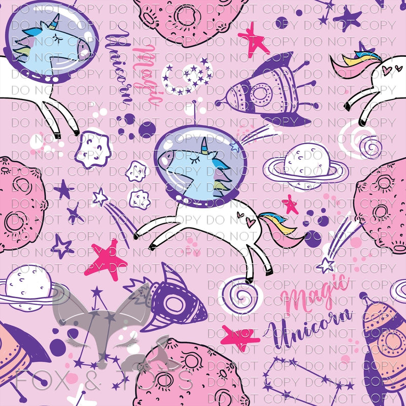 Space Unicorns Fabric