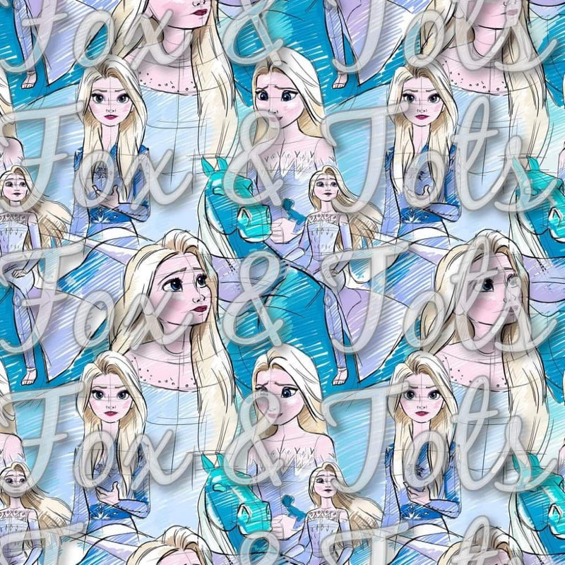 Sketch Ice Queen 2 Fabric