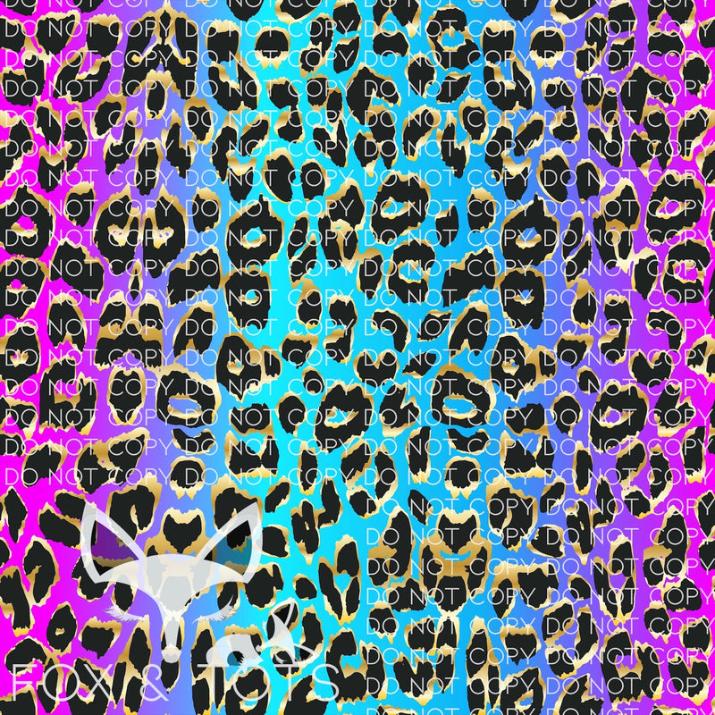 Blue Cheetah 2 Fabric