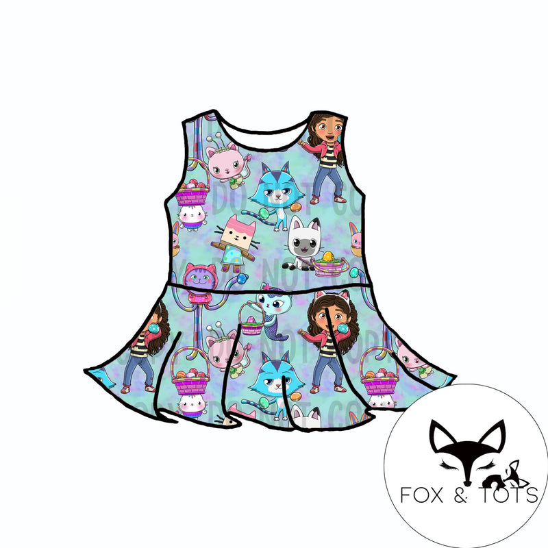 RTS Gabby Easter tank peplum