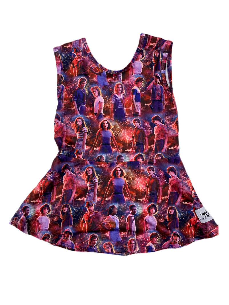 RTS-Stranger Characters Tank Peplum