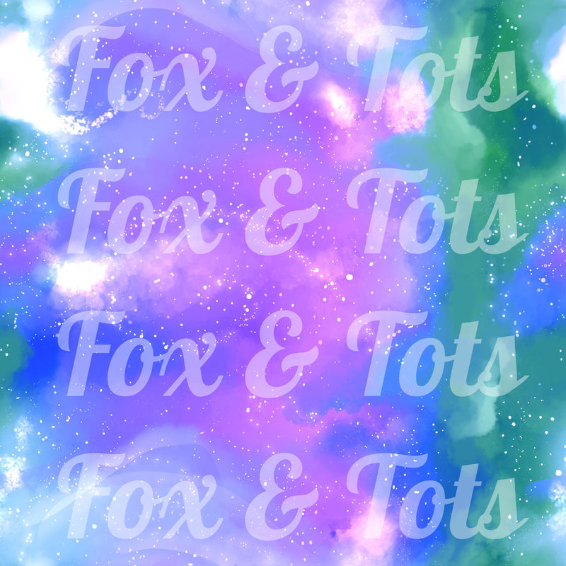 Purple Milky Way Fabric