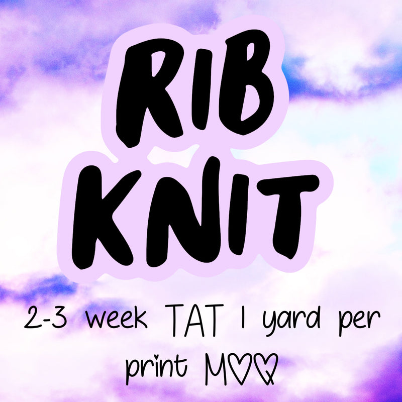 RIB KNIT CUSTOM FABRIC