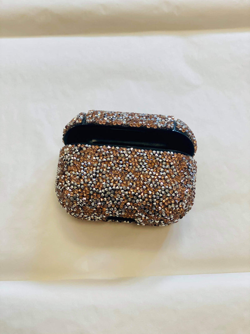 Rose Gold and Silver AirPod Pros case RTS