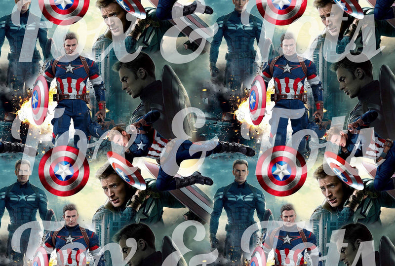 SMALL SCALE Captain America Chris Evans Fabric