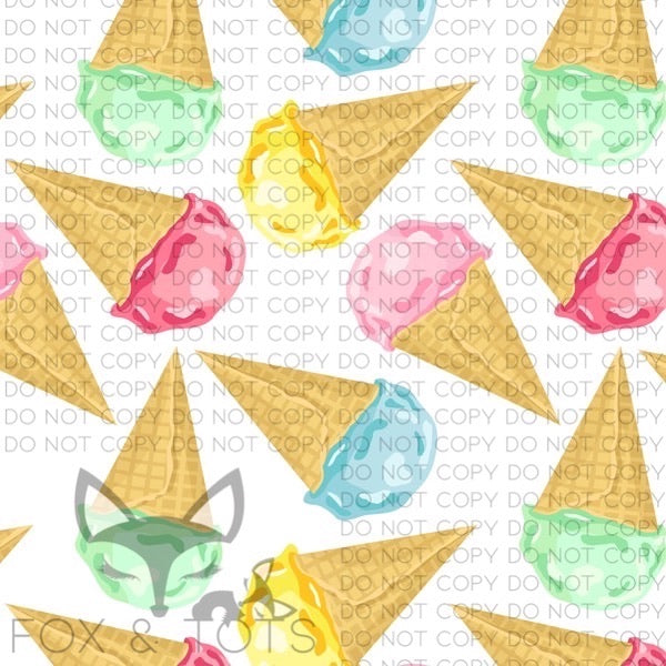 Ice Cream Cones 2020 Fabric