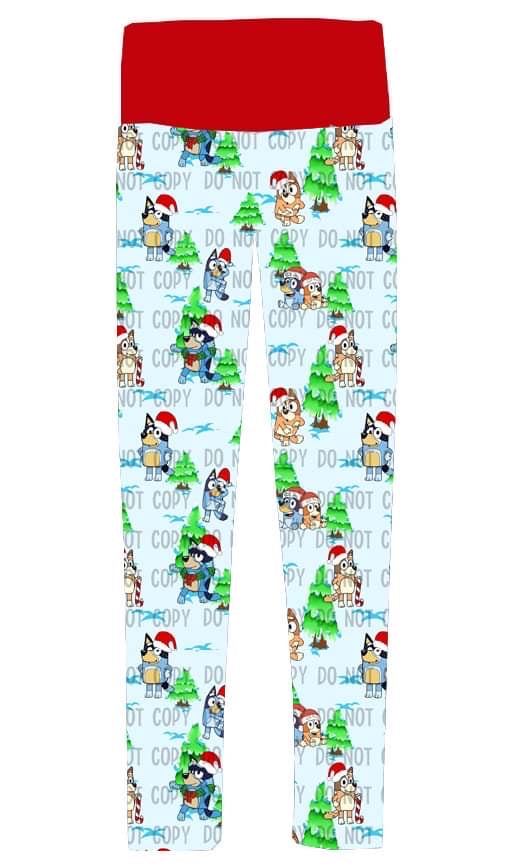 RTS holiday dog lounge leggings 11.11