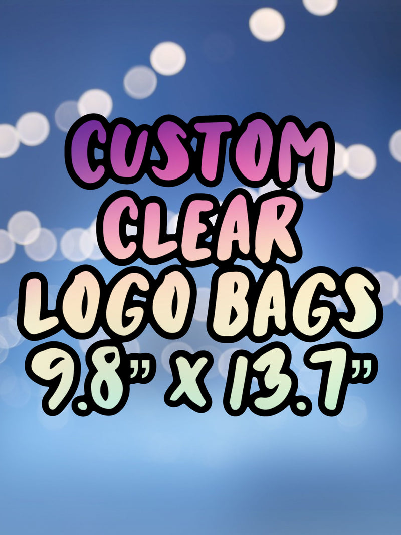 Custom clear logo bags -3-4 week TAT