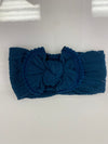 Head Wrap with Bow and Small Pom Poms RTS