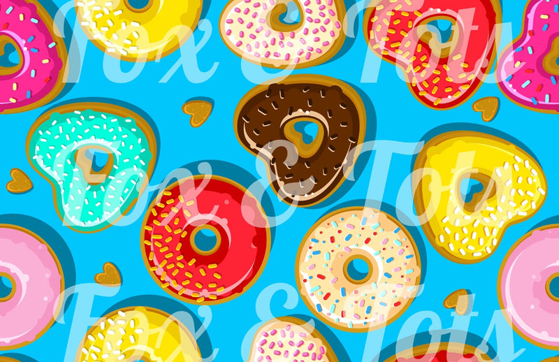 Heart Donut Fabric