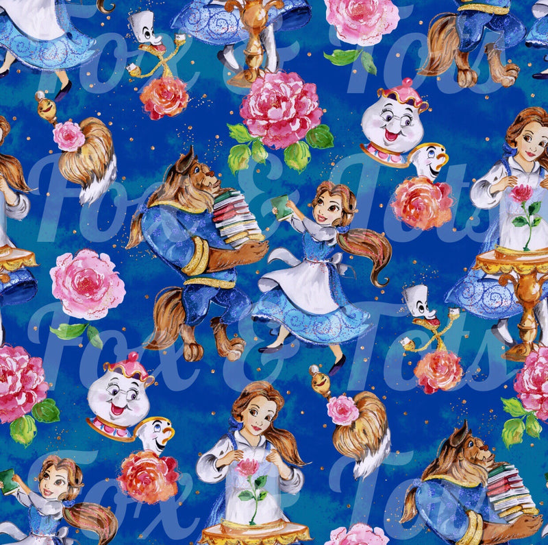 Painted Belle SMALL scale Fabric