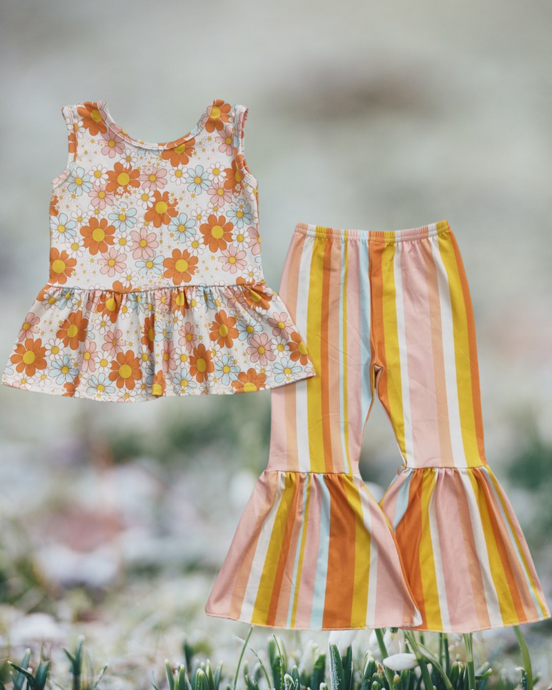Pre order stripe flower bell set - end of March delivery