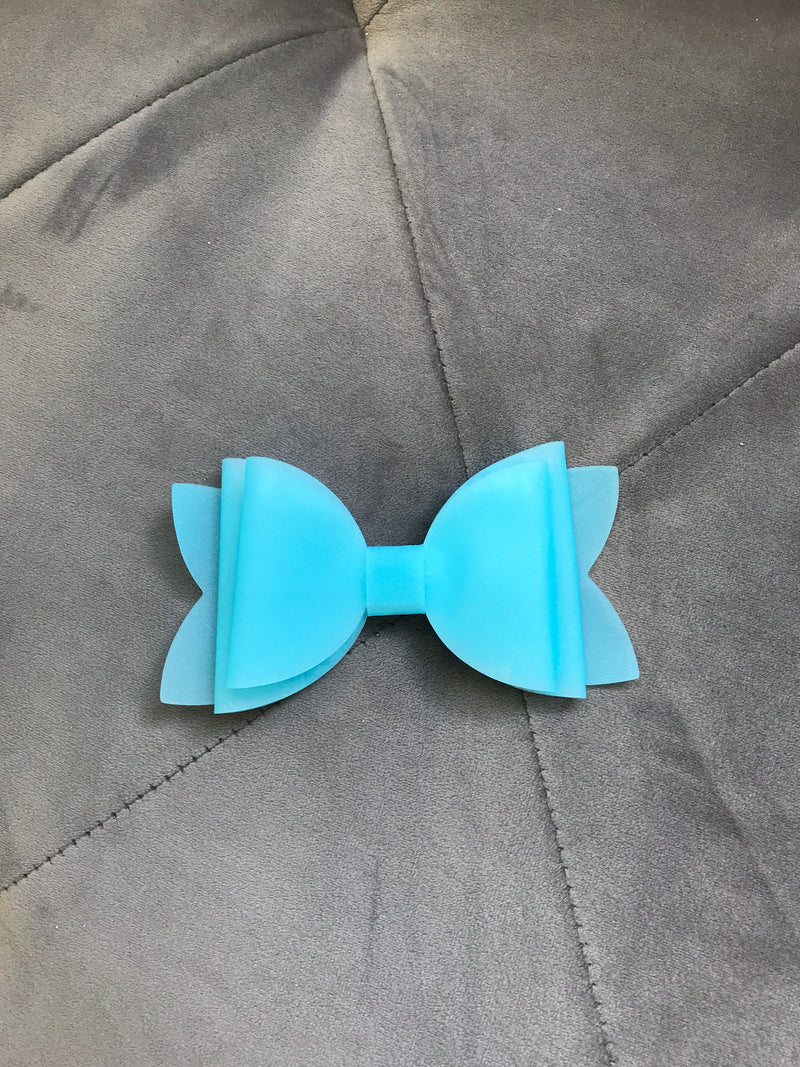 Large Neon Blue Pool Bow