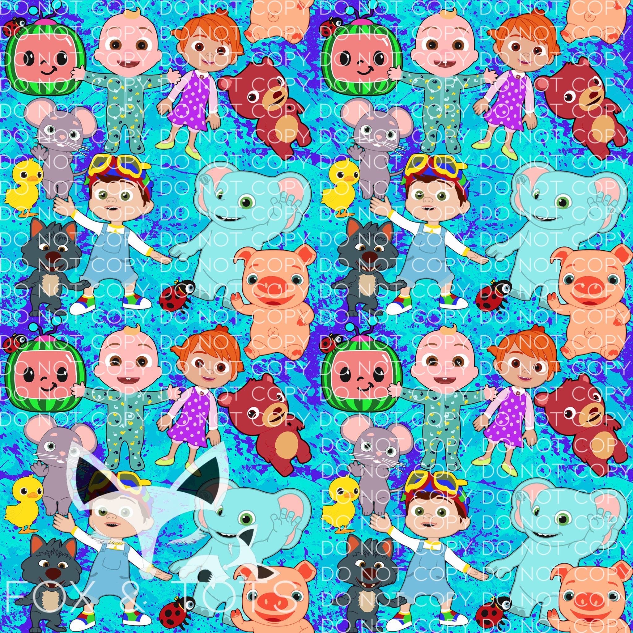 Cocomelon fleece top fabric