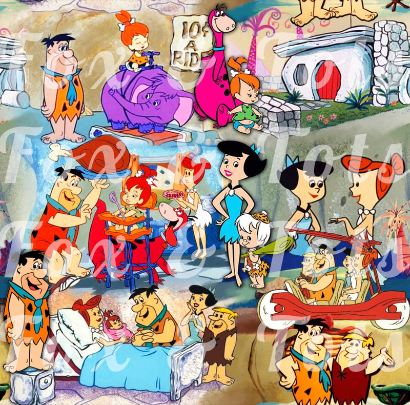 Meet the Flinstones Fabric