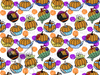 LIGHT Princess Pumpkins Fabric