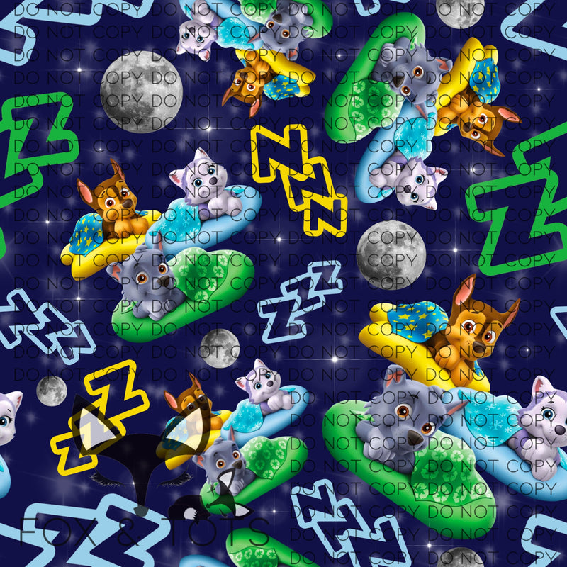 Sleepy Pups Fabric