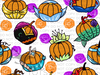 LIGHT Princess Pumpkins Fabric