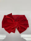 Velvet head wrap with bows RTS