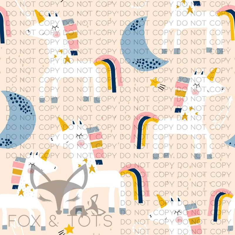 Unicorn Moons Fabric