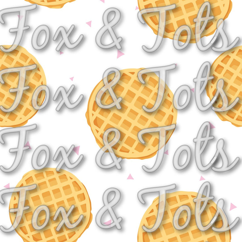 Golden Waffles Fabric