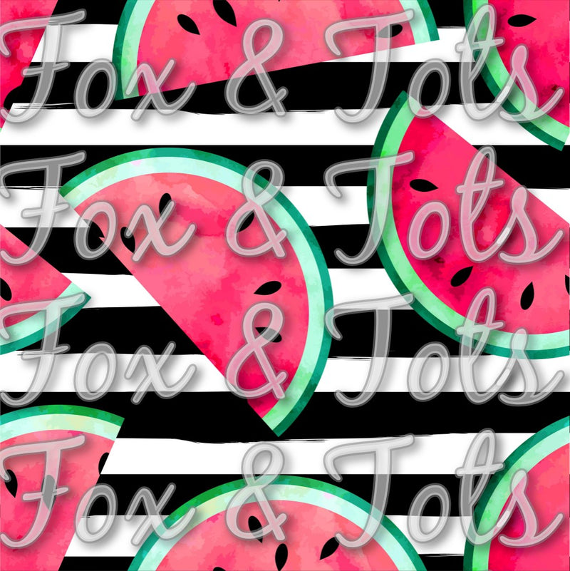 Watermelon Stripes Fabric