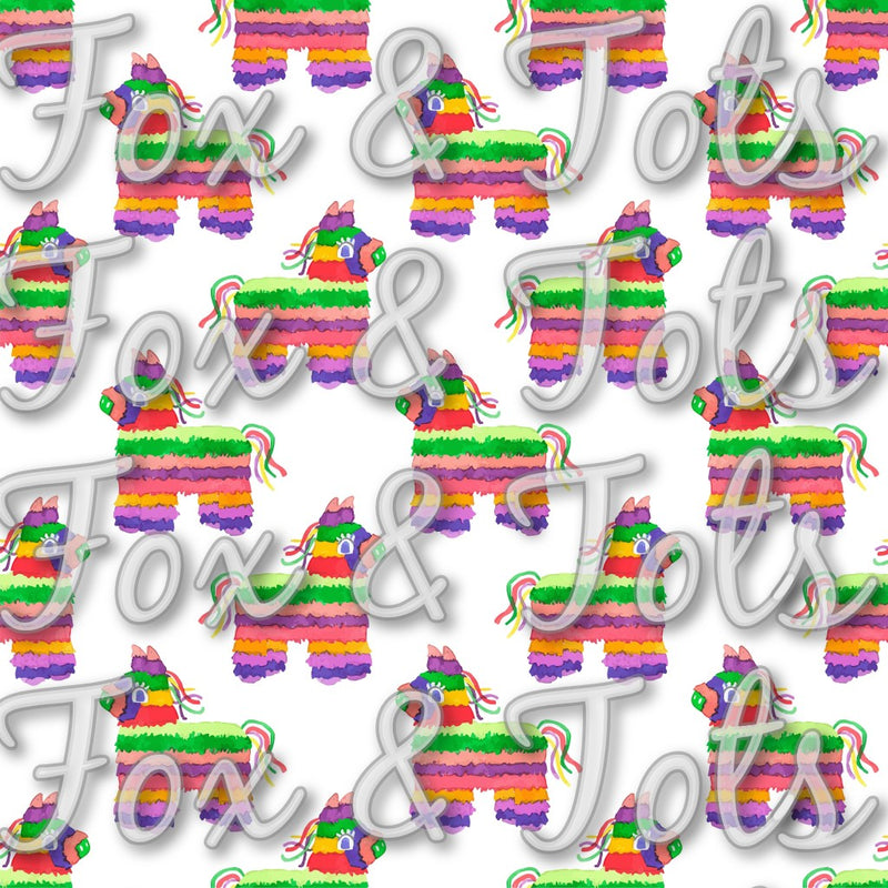 Rainbow Piñata Fabric