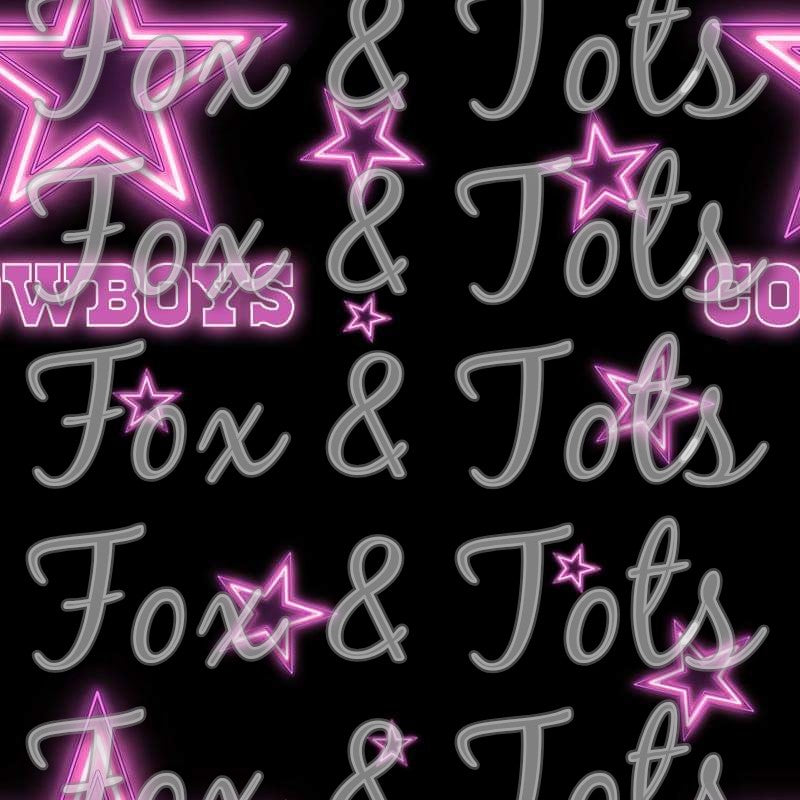 Pink Cowboys Fabric