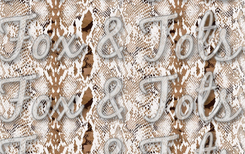Tan Snakeskin Fabric