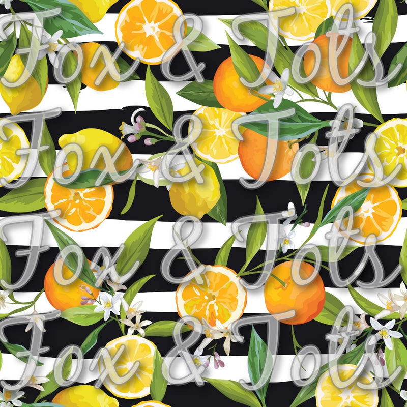 Citrus Stripes Fabric